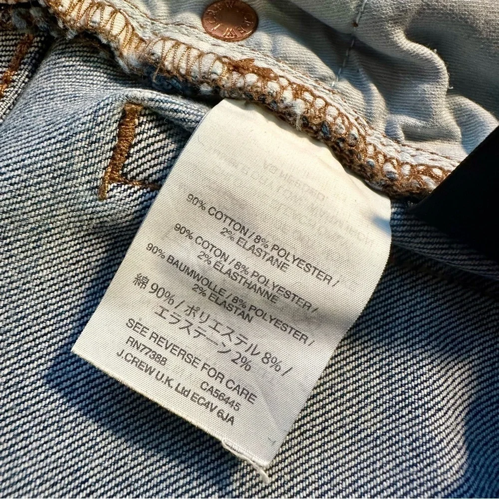J. Crew ‘Vintage Straight Jeans’ in “Coastline” Wash Size 28